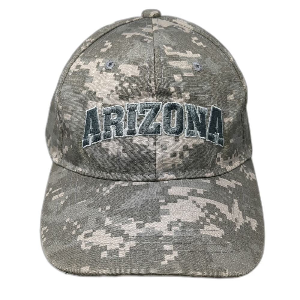 SNCO Baseball Cap Gray Green Beige One Size Arizona Digital Camo Embroidered Hat